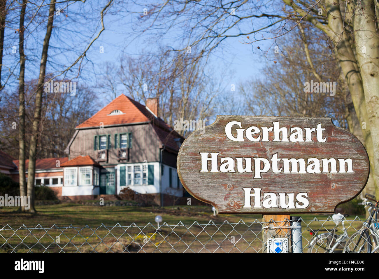 Gerhart Hauptmann casa su Hiddensee Foto Stock