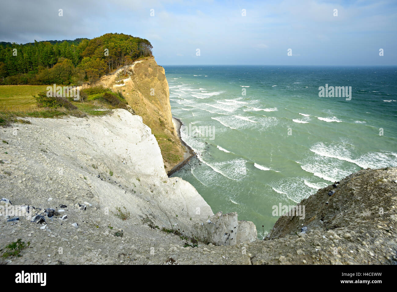 Danimarca, isola M°n, chalk rocce del M°ns Klint Foto Stock