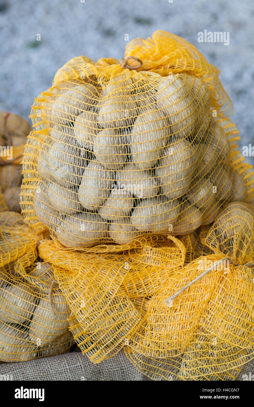 Sacchetti di patate Foto Stock