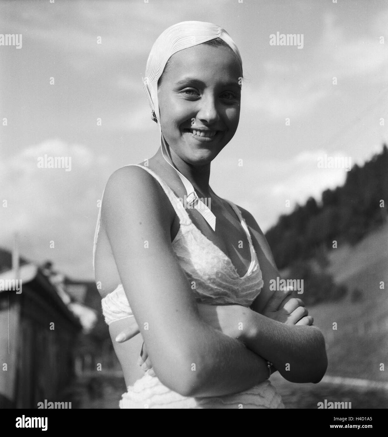 Ein Ausflug nach Bad Rippoldsau Schapbach, Deutsches Reich 1930er Jahre. Un viaggio a Bad Rippoldsau Schapbach, Germania 1930s. Foto Stock