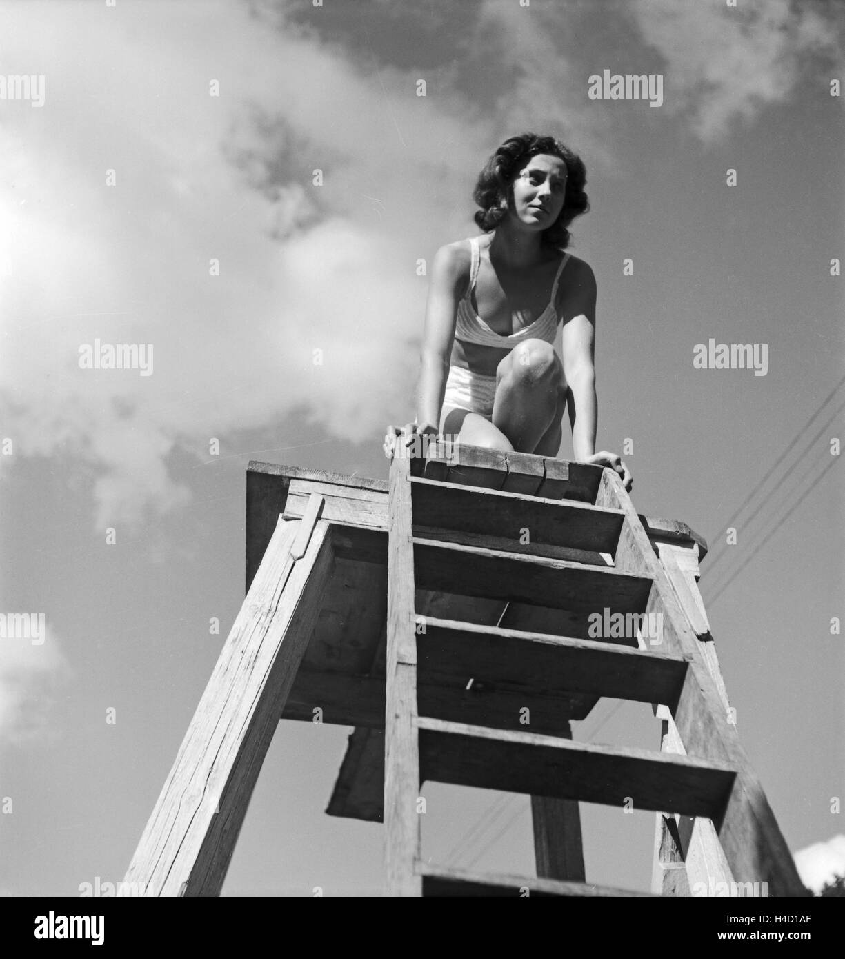 Ein Ausflug nach Bad Rippoldsau Schapbach, Deutsches Reich 1930er Jahre. Un viaggio a Bad Rippoldsau Schapbach, Germania 1930s. Foto Stock