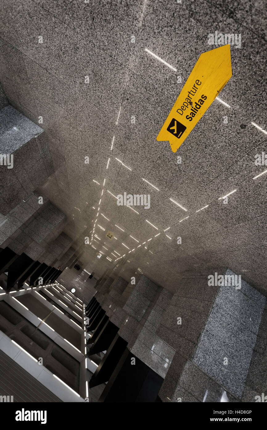 Architettura, vista interna, aeroporto, Maiorca, Spagna, Europa Foto Stock