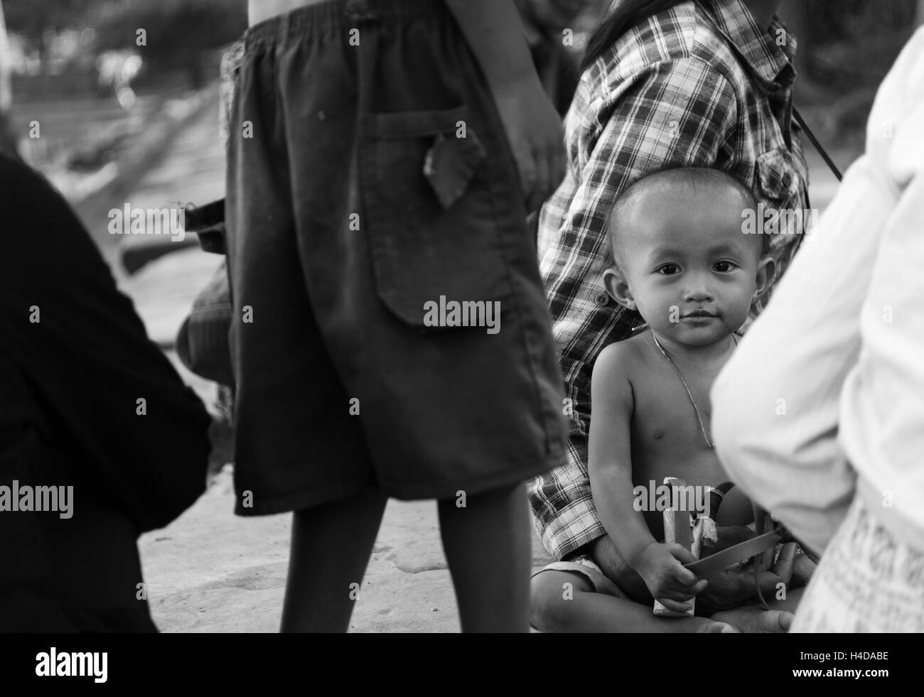 Bambino in Cambogia Siem Reap Foto Stock