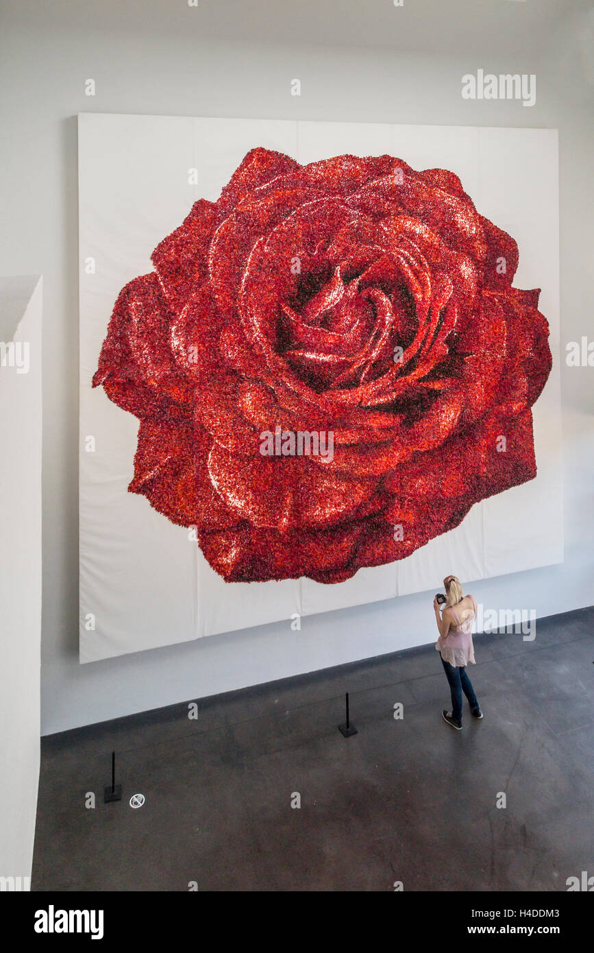 Interno del Kiasma Museum di Arte Moderna Helsinki Finlandia Foto Stock