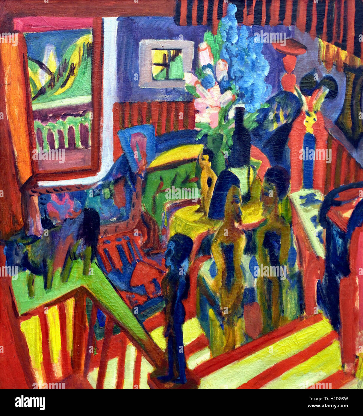 Angolo Studio 1919 Ernst Ludwig Kirchner 1880-1938 il tedesco in Germania Foto Stock