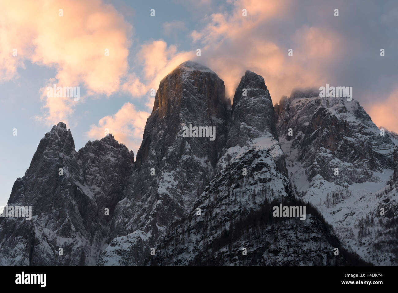 Monte Agner, Dolomiti, Italia Foto Stock