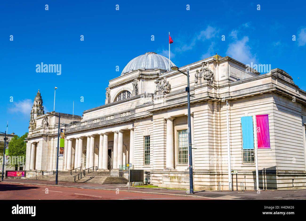 Il Museo nazionale del Galles a Cardiff, Gran Bretagna Foto Stock