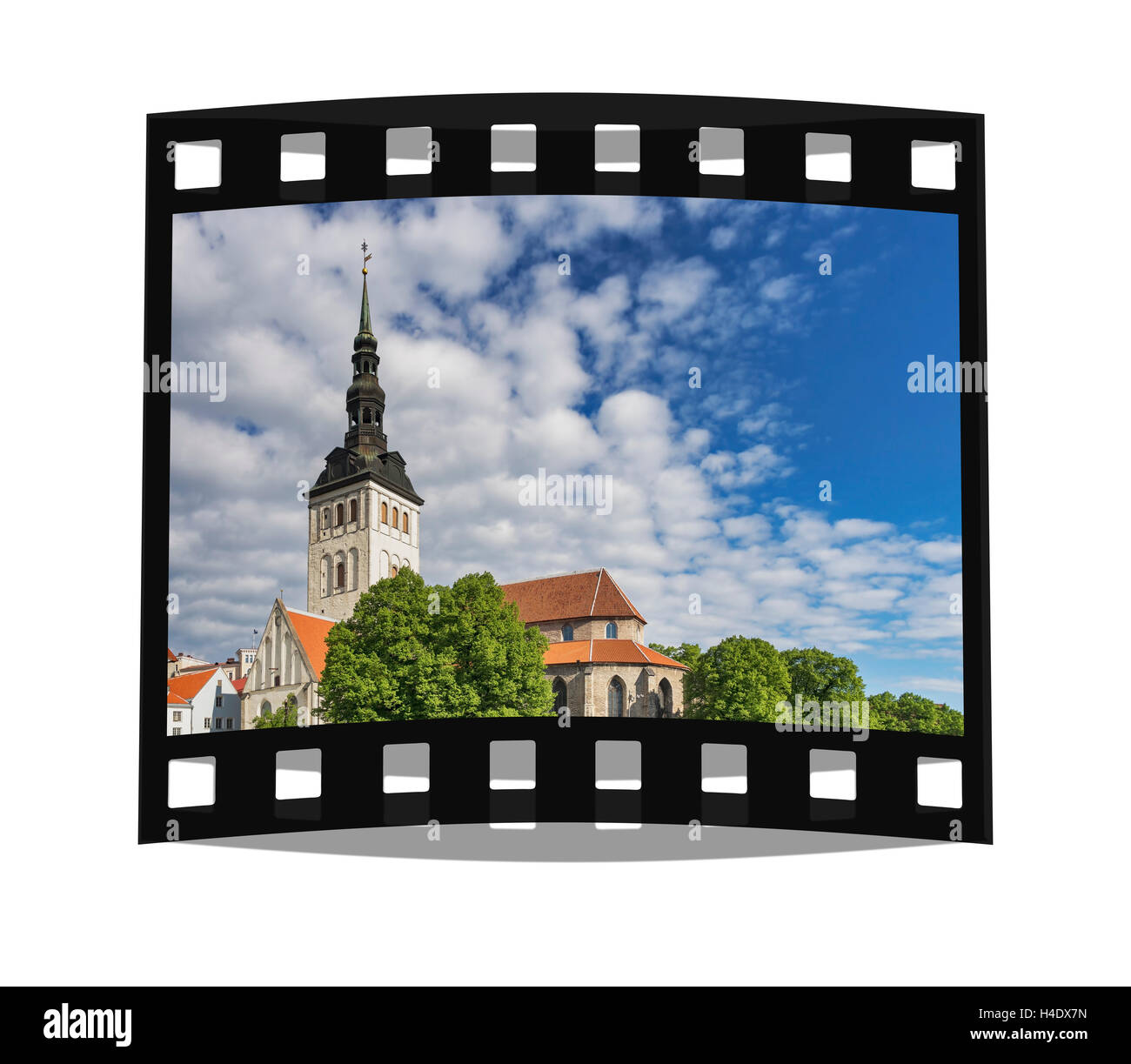 La Chiesa di San Nicola (Niguliste Kirik) fu ricostruita in stile gotico tra 1405 e 1420, Tallinn, Estonia, Europa Foto Stock