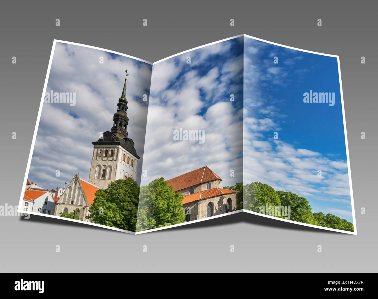 La Chiesa di San Nicola (Niguliste Kirik) fu ricostruita in stile gotico tra 1405 e 1420, Tallinn, Estonia, Europa Foto Stock