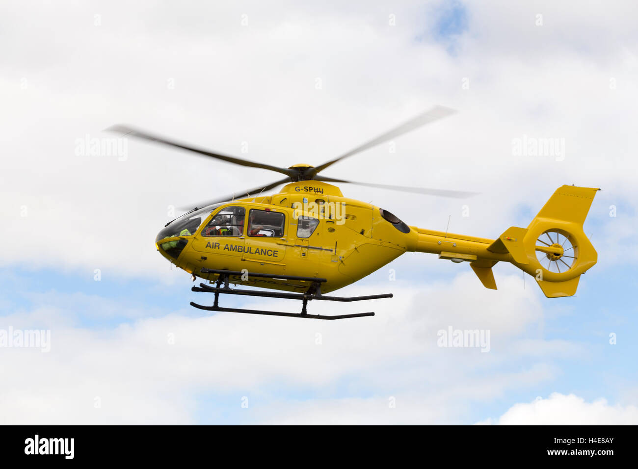 Elicottero Airambulanza Worcestershire in volo Foto Stock