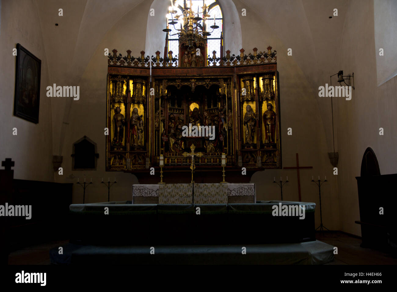 Originariamente una cattedrale cattolica, la Cattedrale di Santa Maria Vergine (chiesa del Duomo) è una quattrocentesca chiesa luterana. Foto Stock