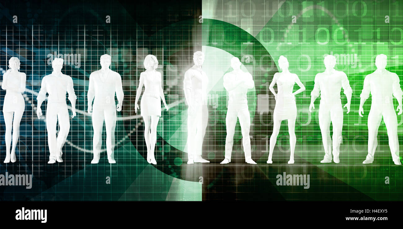 Business Education per la gente che lavora come un concetto Foto Stock