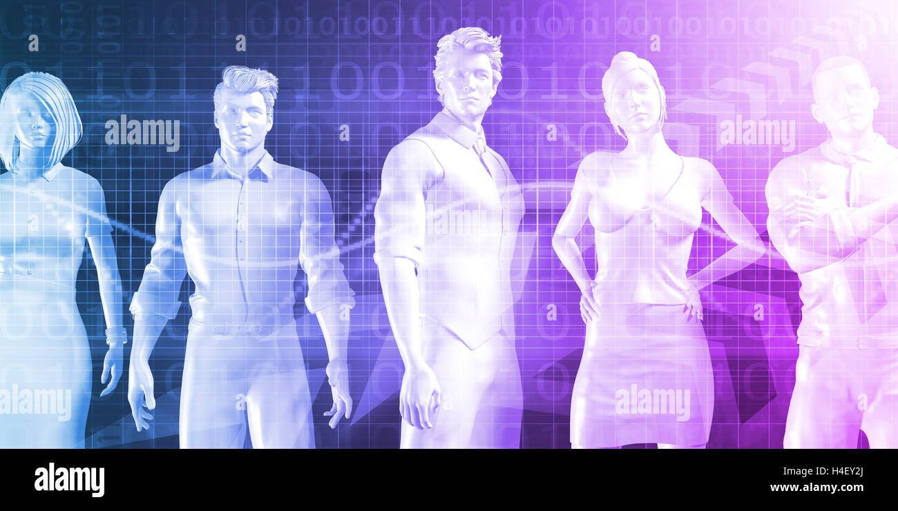 Business Education per la gente che lavora come un concetto Foto Stock