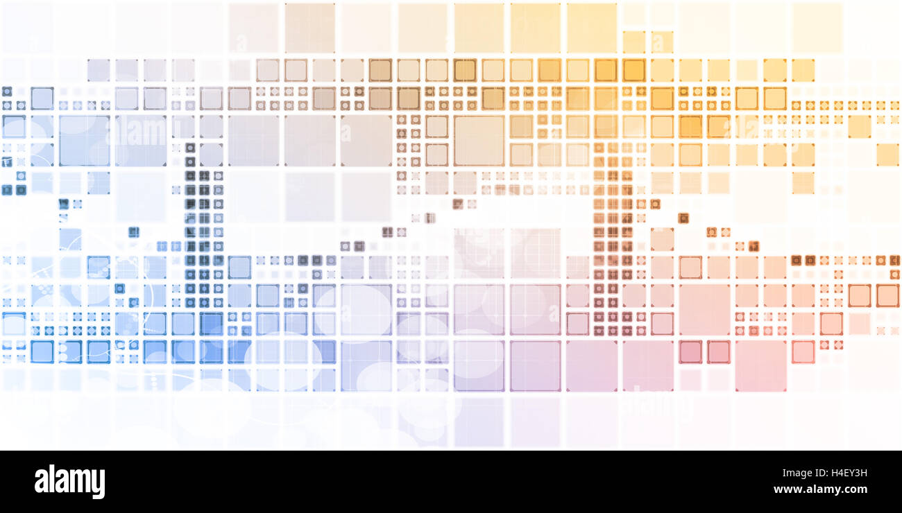 Una moderna tecnologia di comunicazione e la mobilità Concept Art Foto Stock