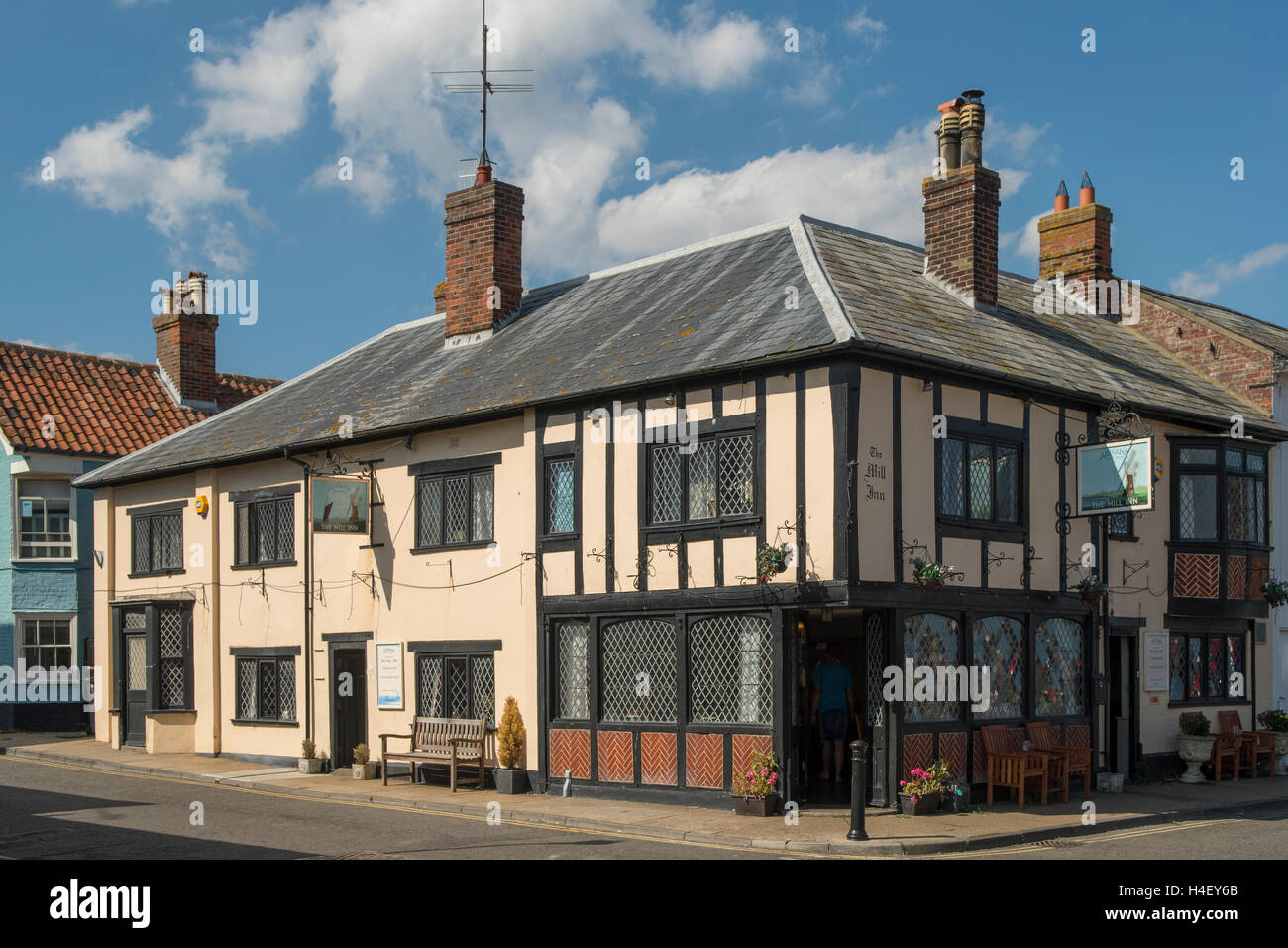 Il Mill Inn, Aldeburgh, Suffolk, Inghilterra Foto Stock