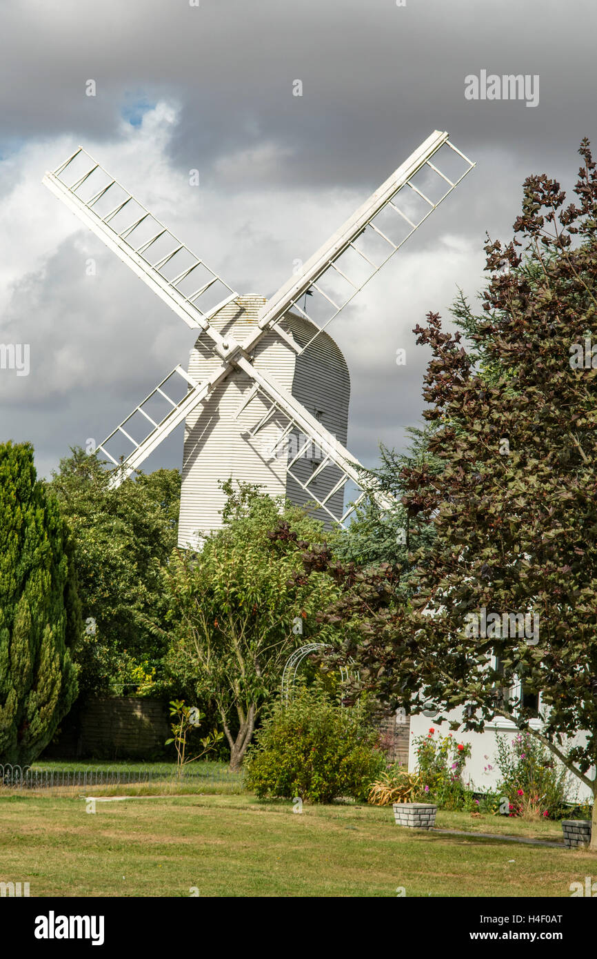 Estremità d'anatra Windmill Finchingfield, Essex, Inghilterra Foto Stock