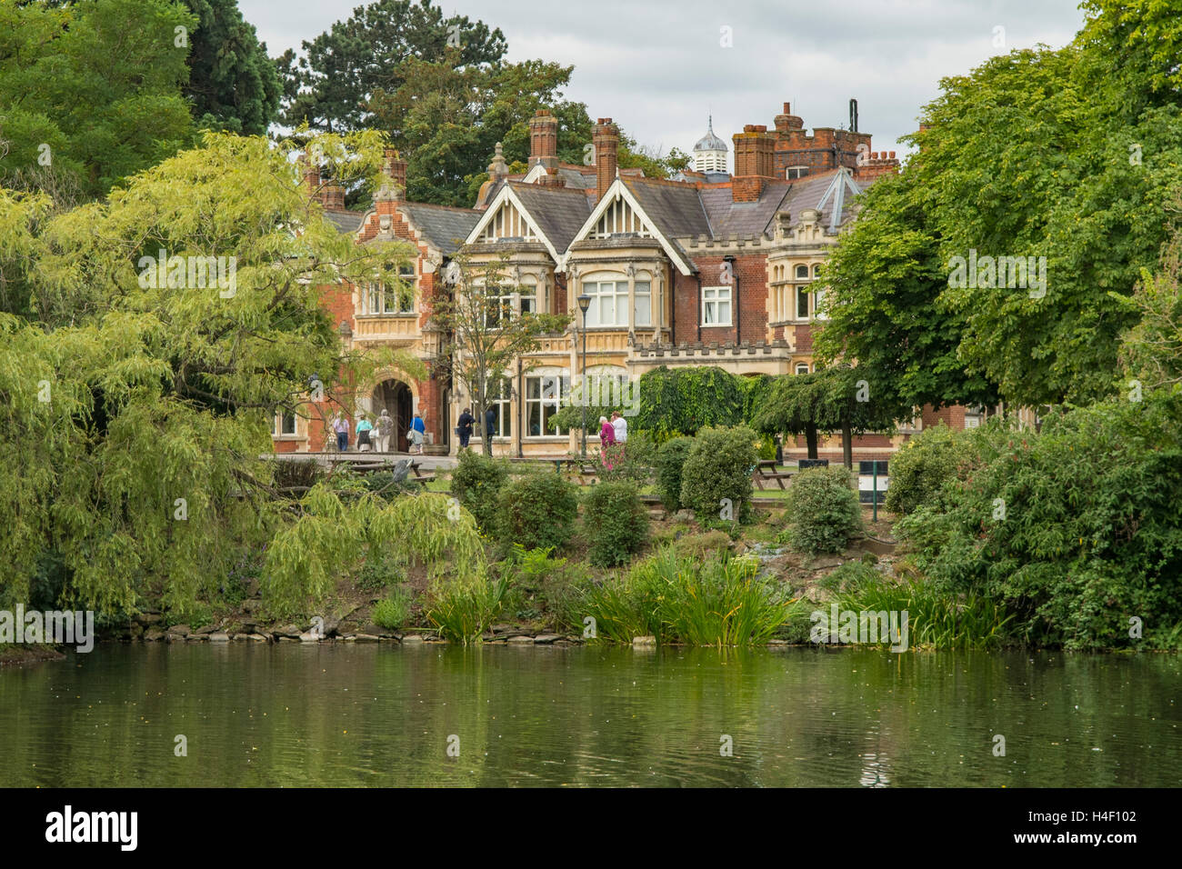 Bletchley Park Mansion, Milton Keynes, Buckinghamshire, Inghilterra Foto Stock