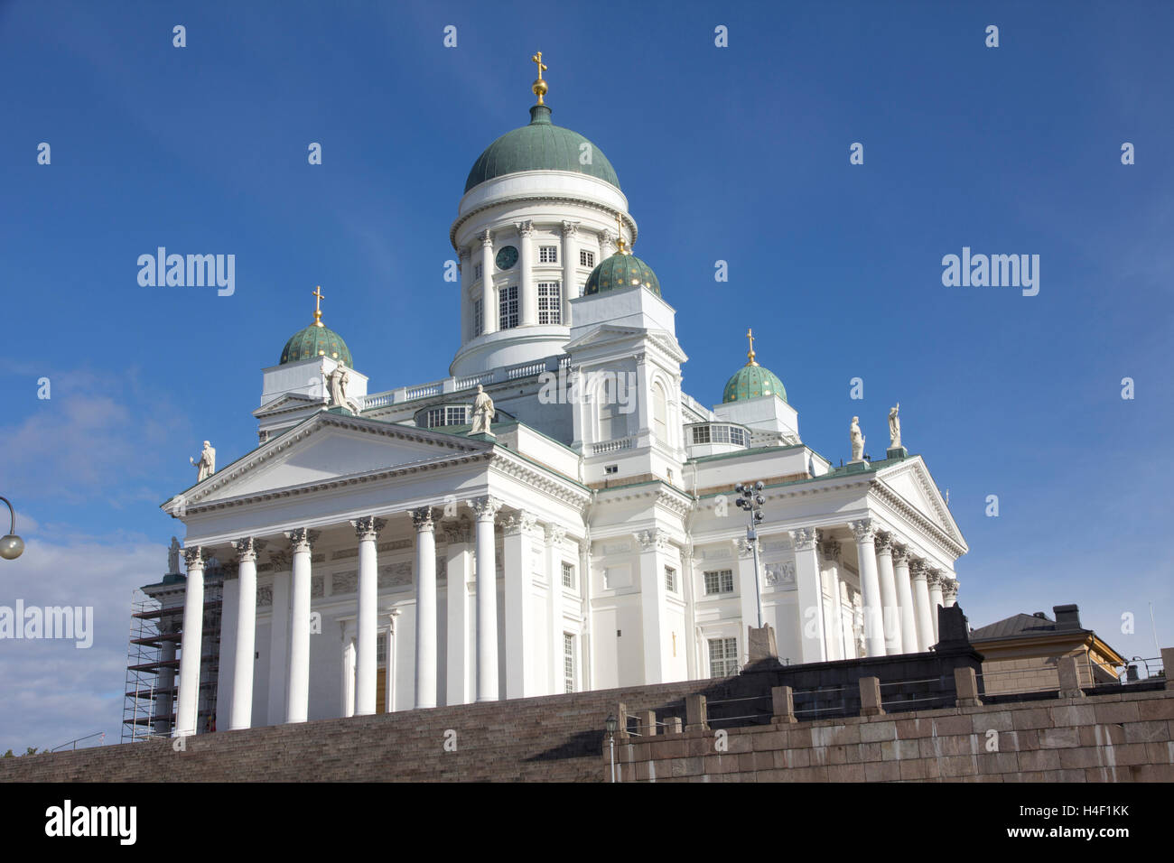 Il neoclassico-Helsinki in stile Cattedrale in Piazza del Senato è un punto di riferimento nella capitale finlandese. Helsinki, Finlandia. Foto Stock