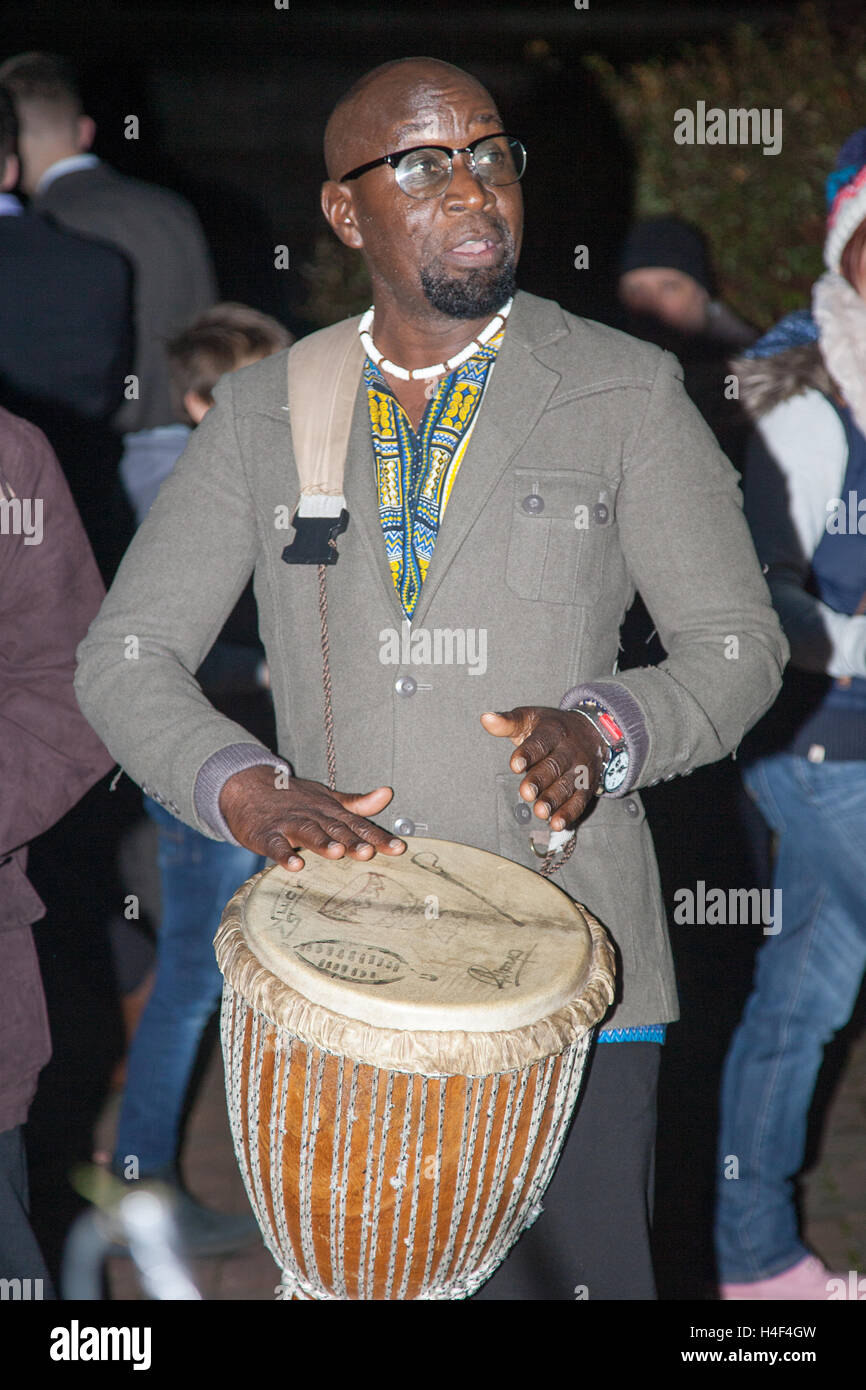 Wrotham Village festival di luci e musica Kent England Regno Unito Foto Stock