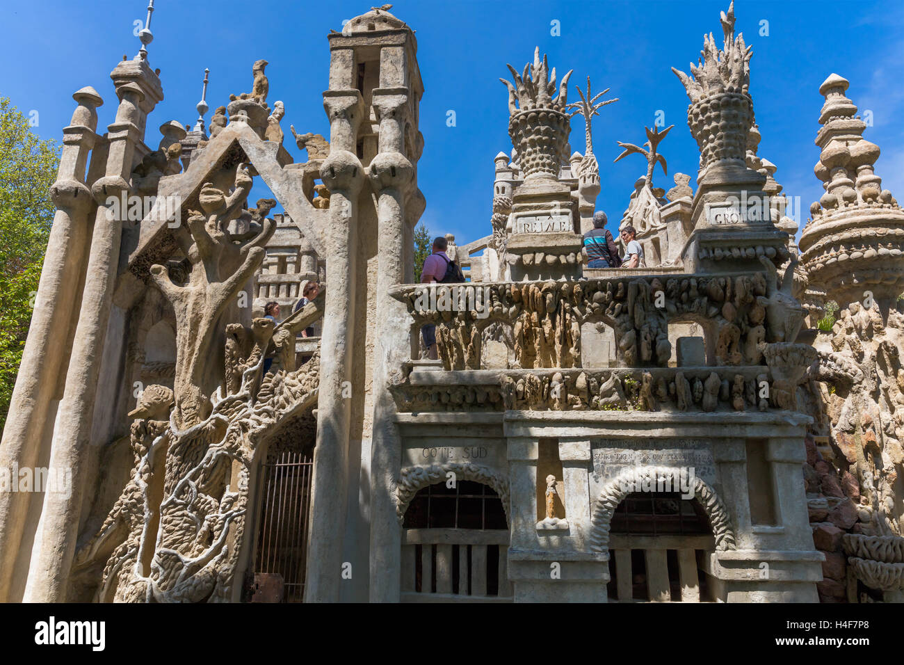 Le Palais ideale, Palazzo ideale da Ferdinand Cheval, Hauterives, dipartimento Drome, Francia Foto Stock