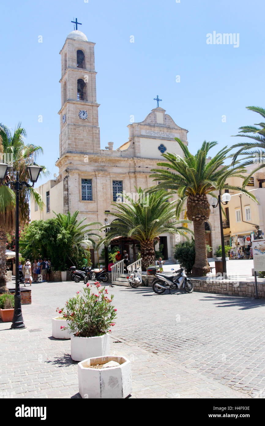 Agios Nikolaos chiesa, Chania, Creta, Grecia Foto Stock