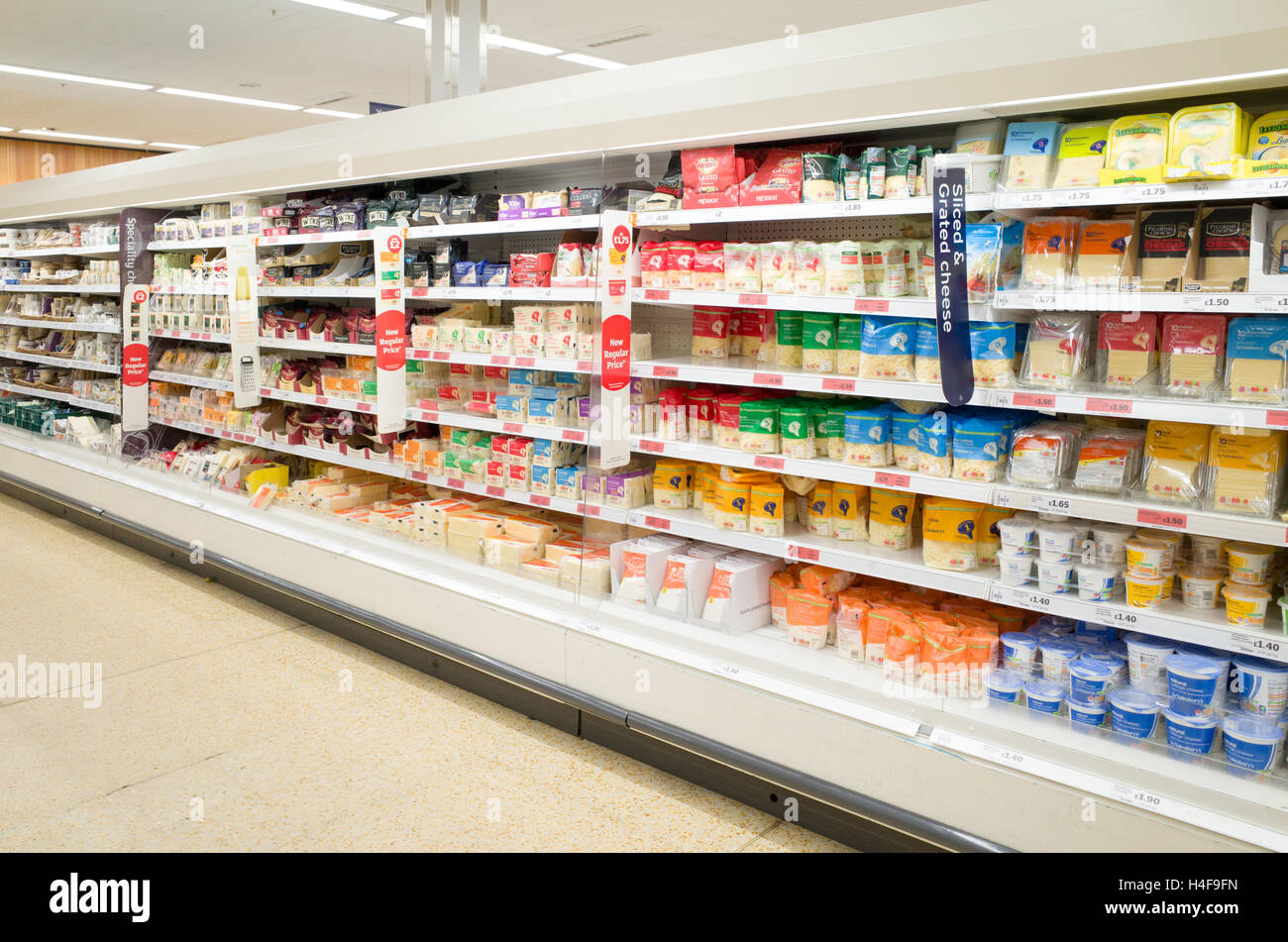 Sainsbury's supermercato frigo, England, Regno Unito Foto Stock