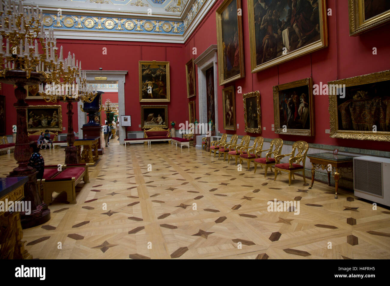 Lucernario italiano camera presso il Museo Hermitage di San Pietroburgo, Russia. Foto Stock