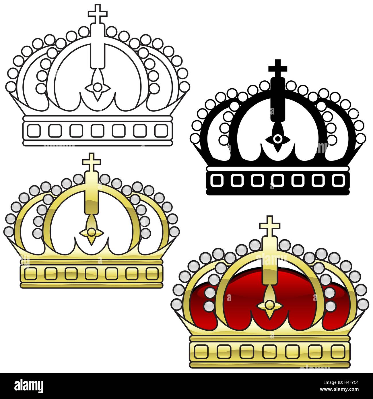 Corona reale Illustrazione Vettoriale