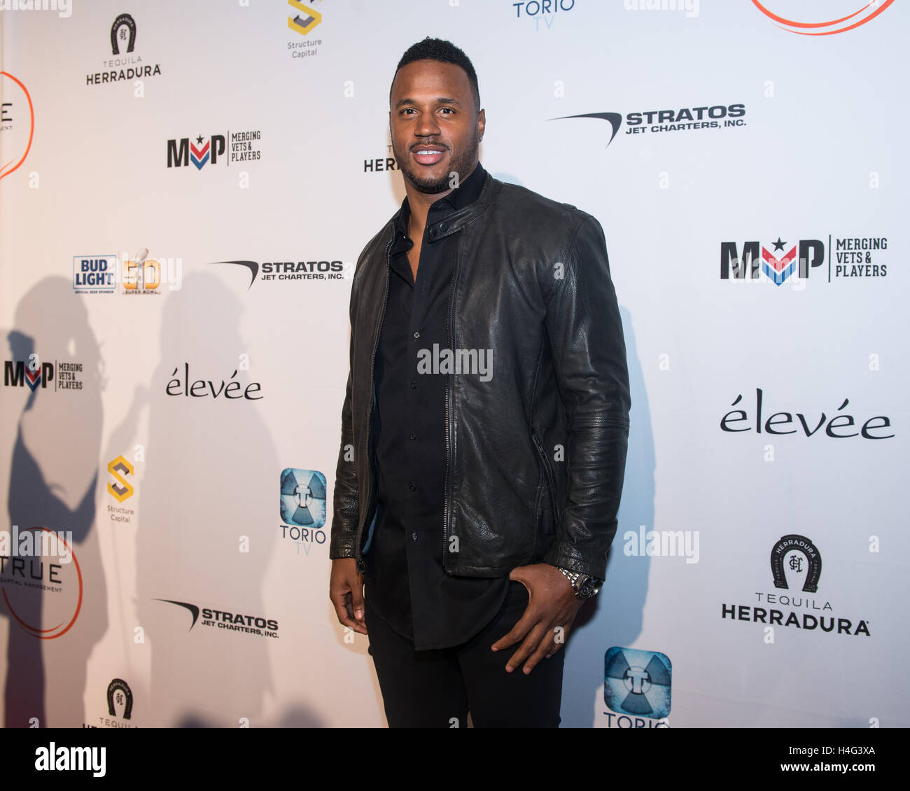 James Anderson in posa per una foto al Glazer Palooza + vestiti & Sneakers Red Carpet evento su 3 Febbraio presso il Molo 27 in San Francisco. Foto Stock
