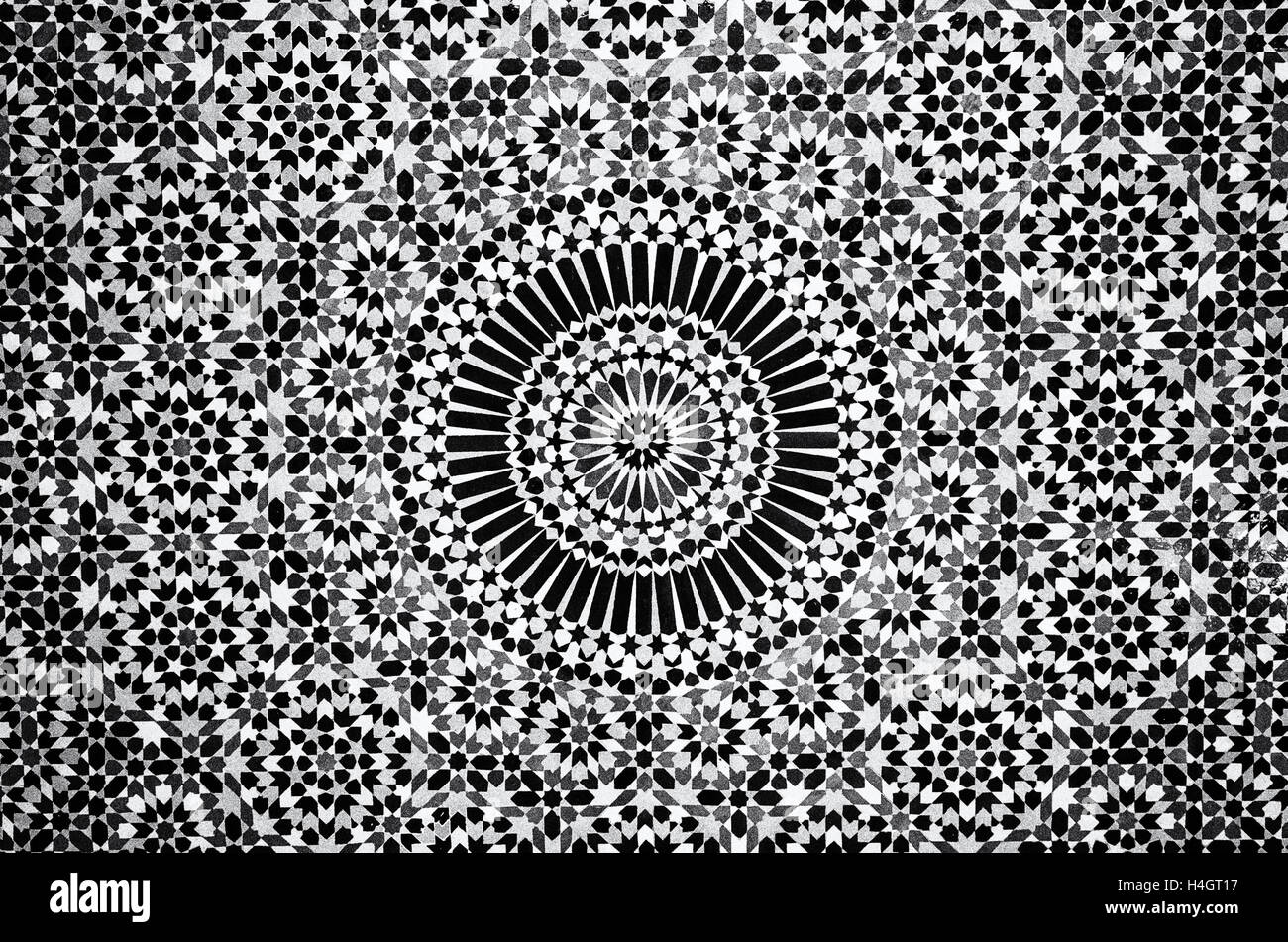 Piastrelle marocchine sfondo Foto Stock