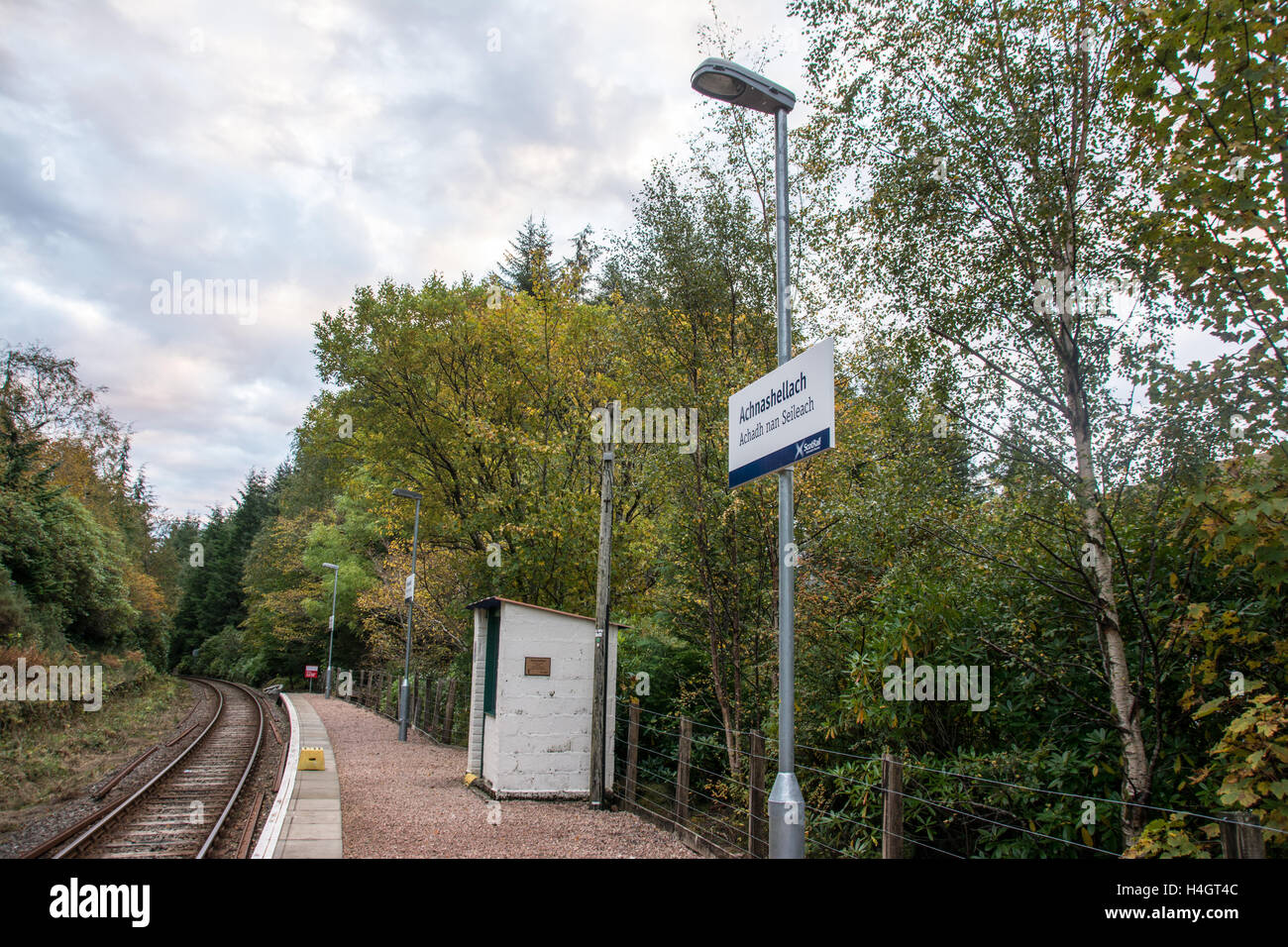 Achnashellach stazione ferroviaria Foto Stock