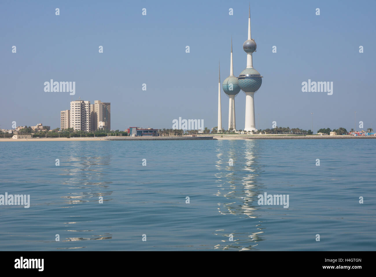 Torri del Kuwait. Foto Stock
