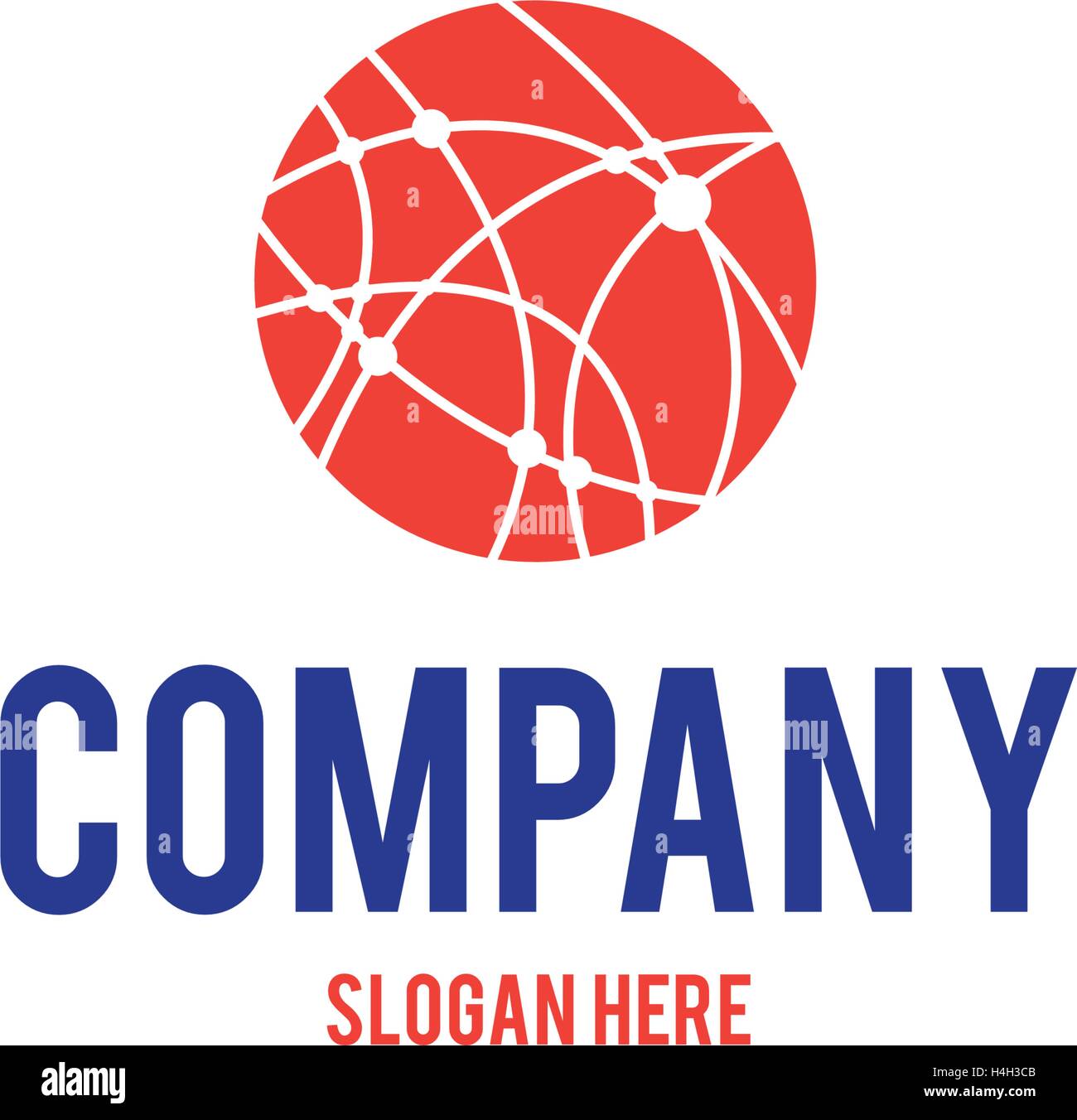 La tecnologia digitale il concetto di Logo. AI 10 supportato. Illustrazione Vettoriale