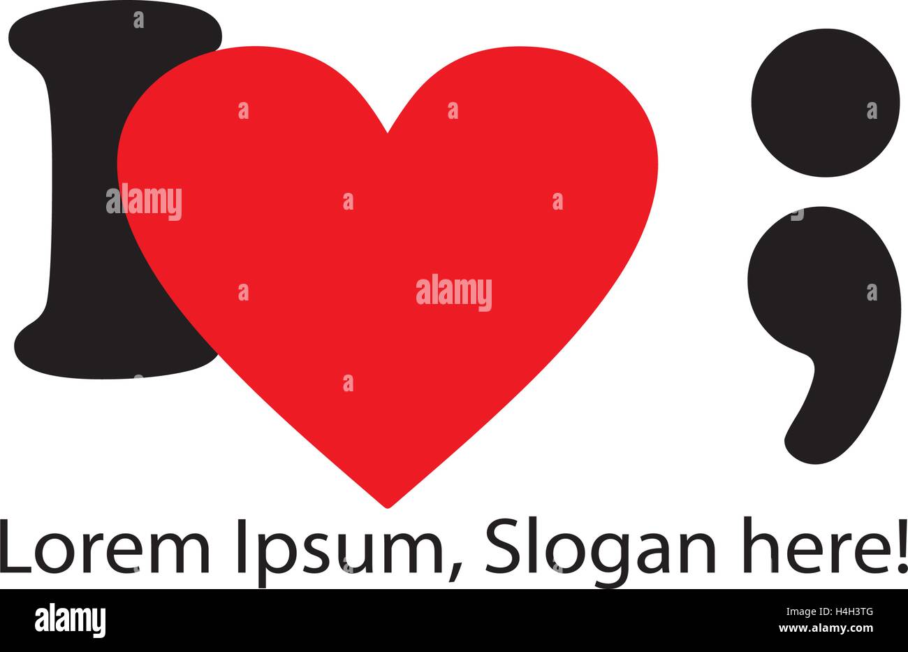 Io amo i concetti di design. AI 10 supportato. Illustrazione Vettoriale