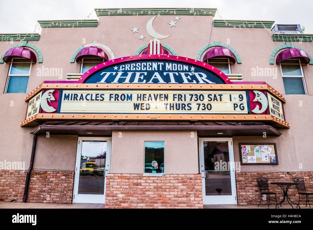 Luna Crescen movie theater nella città di Kanab Utah STATI UNITI D'AMERICA Foto Stock