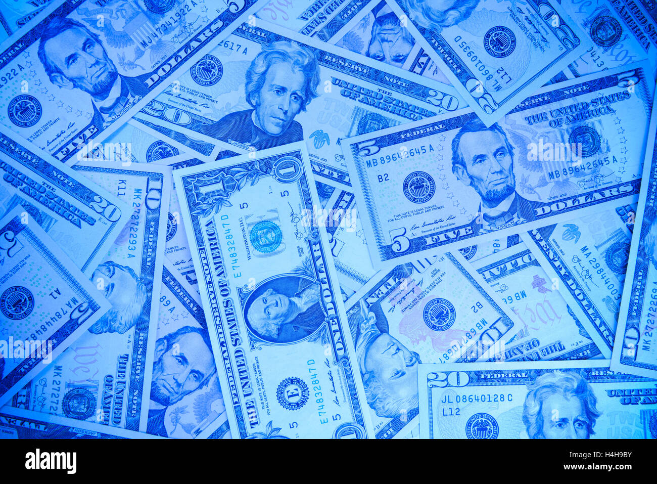 USA le fatture del dollaro Foto Stock