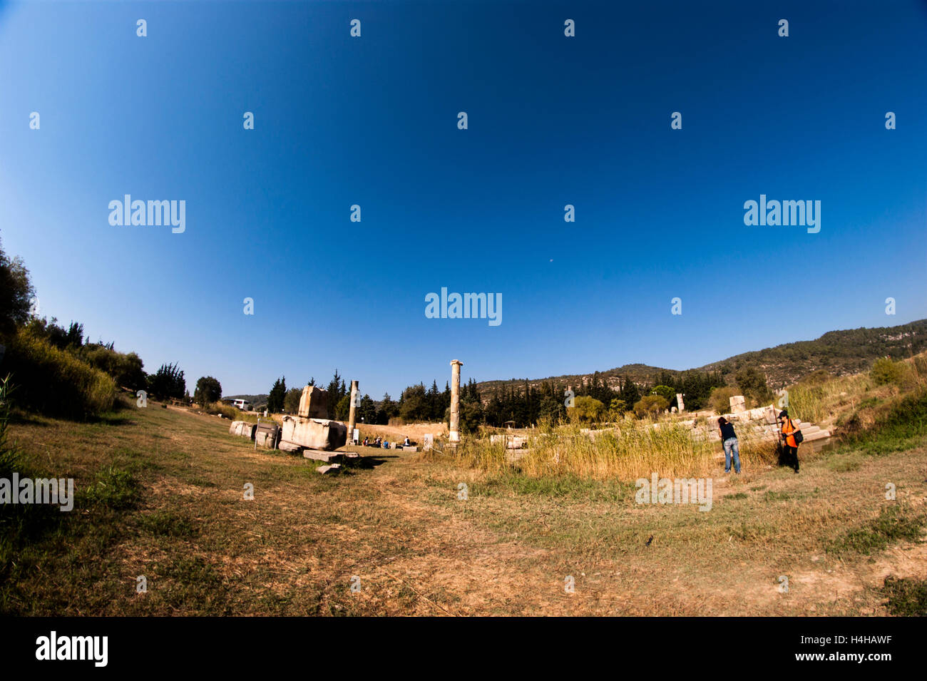 Claros la città antica è in ozdere Menderes Izmir in Turchia. 14 settembre 2014 Izmir in Turchia. Foto Stock