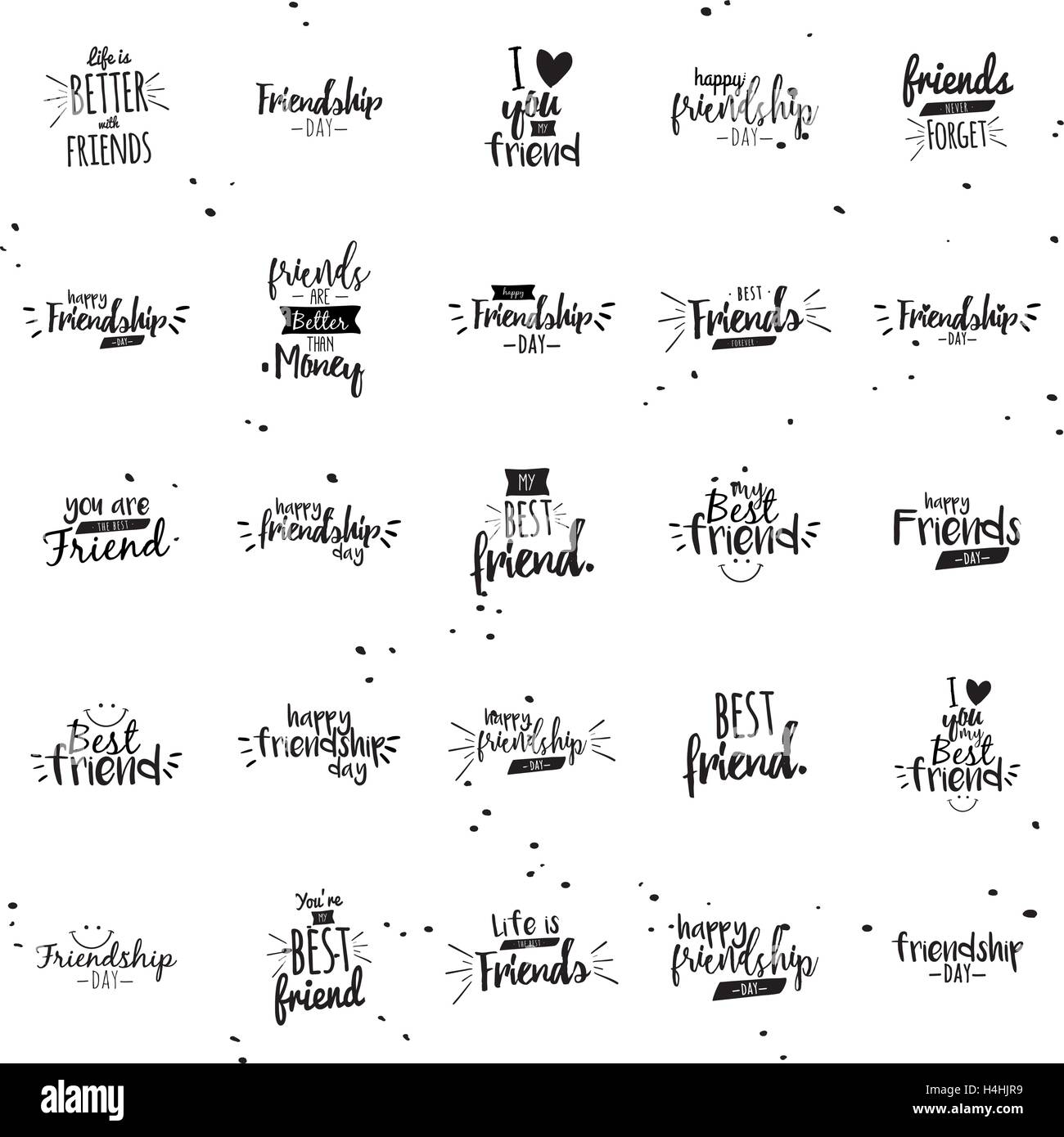 Felice amicizia giorno Illustrazione Vettoriale