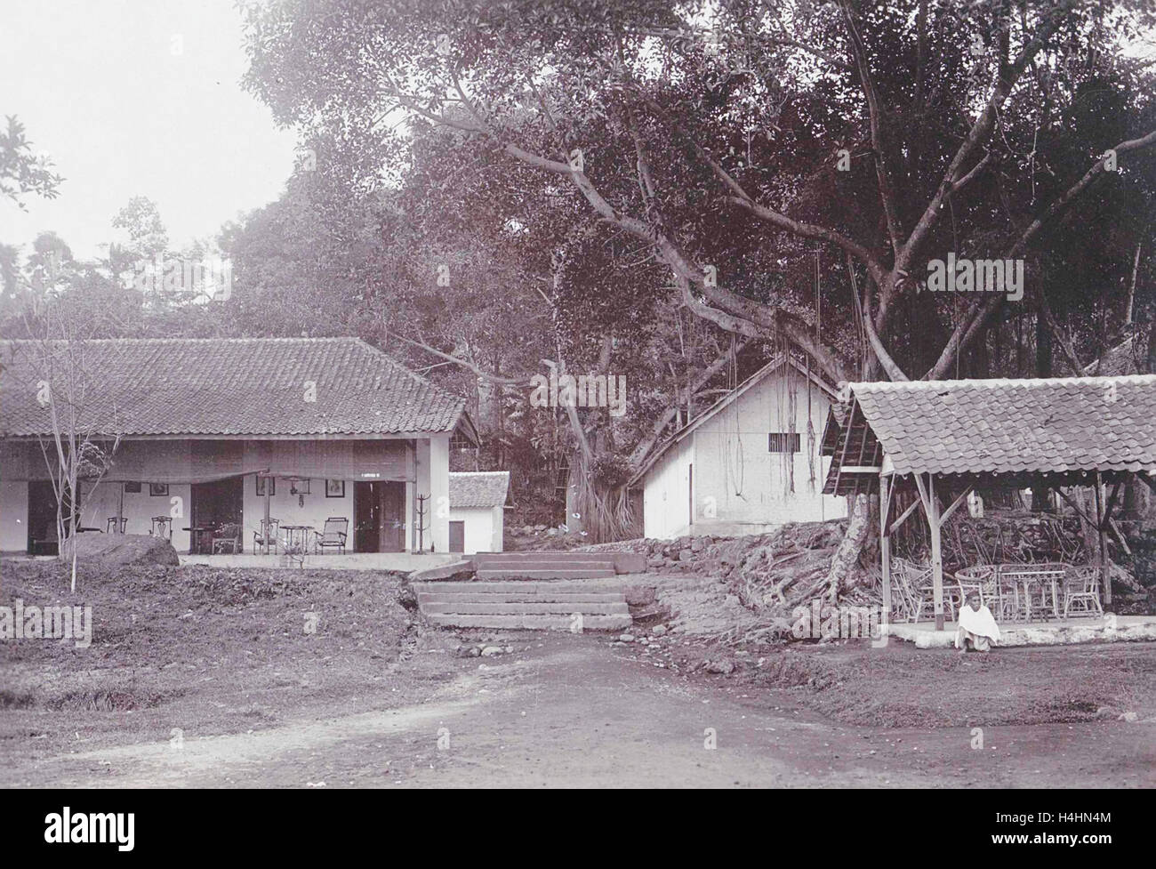 Java, Indonesia Tjipanas in Garut, rifugi, anonimo, 1900 - 1920 Foto Stock