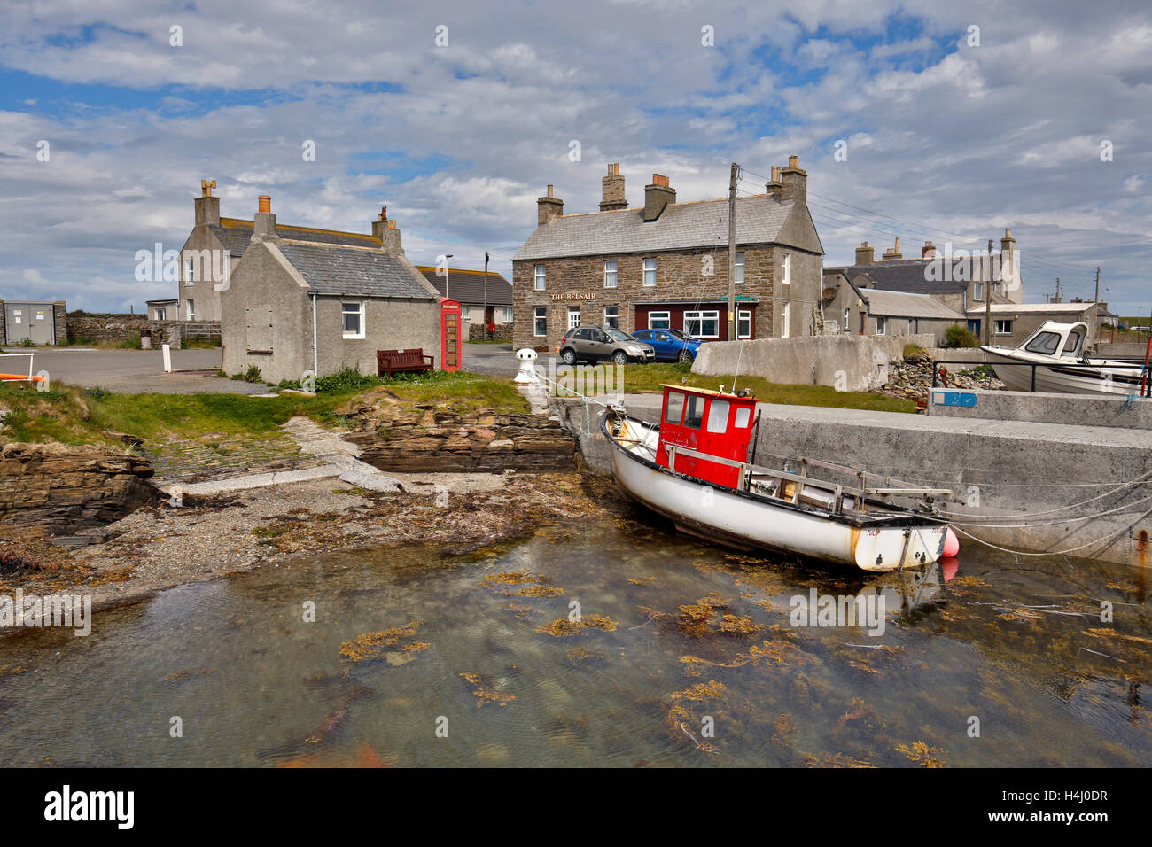 Porto Kettletoft; Sanday; Orkney; Scozia - UK Foto Stock