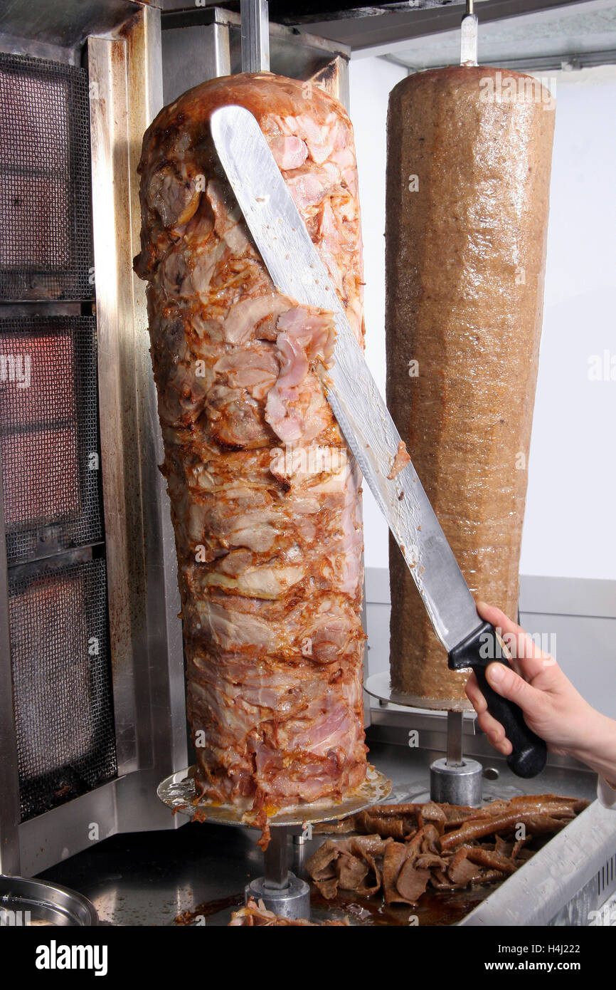 Pollo e agnello Döner Kebab Foto Stock