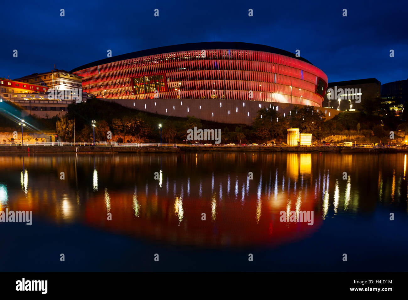 Lo stadio di football di San Names, Bilbao, BIzkaia, Paesi Baschi Foto Stock
