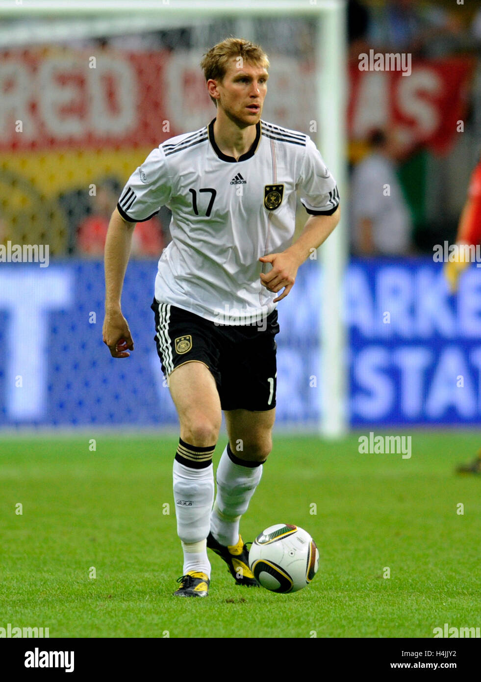 Per Mertesacker, la partita di calcio, Germania vs. Bosnia Erzegovina, 3-1, Commerzbank Arena, Francoforte Hesse Foto Stock