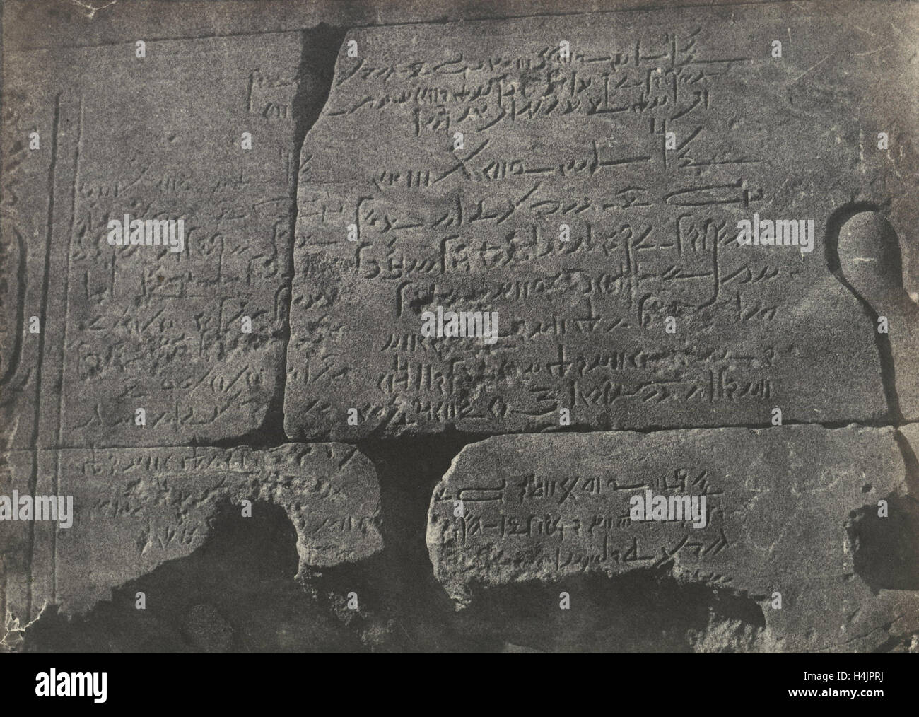 Demotic iscrizione, Tempio di Iside, Philae Foto Stock