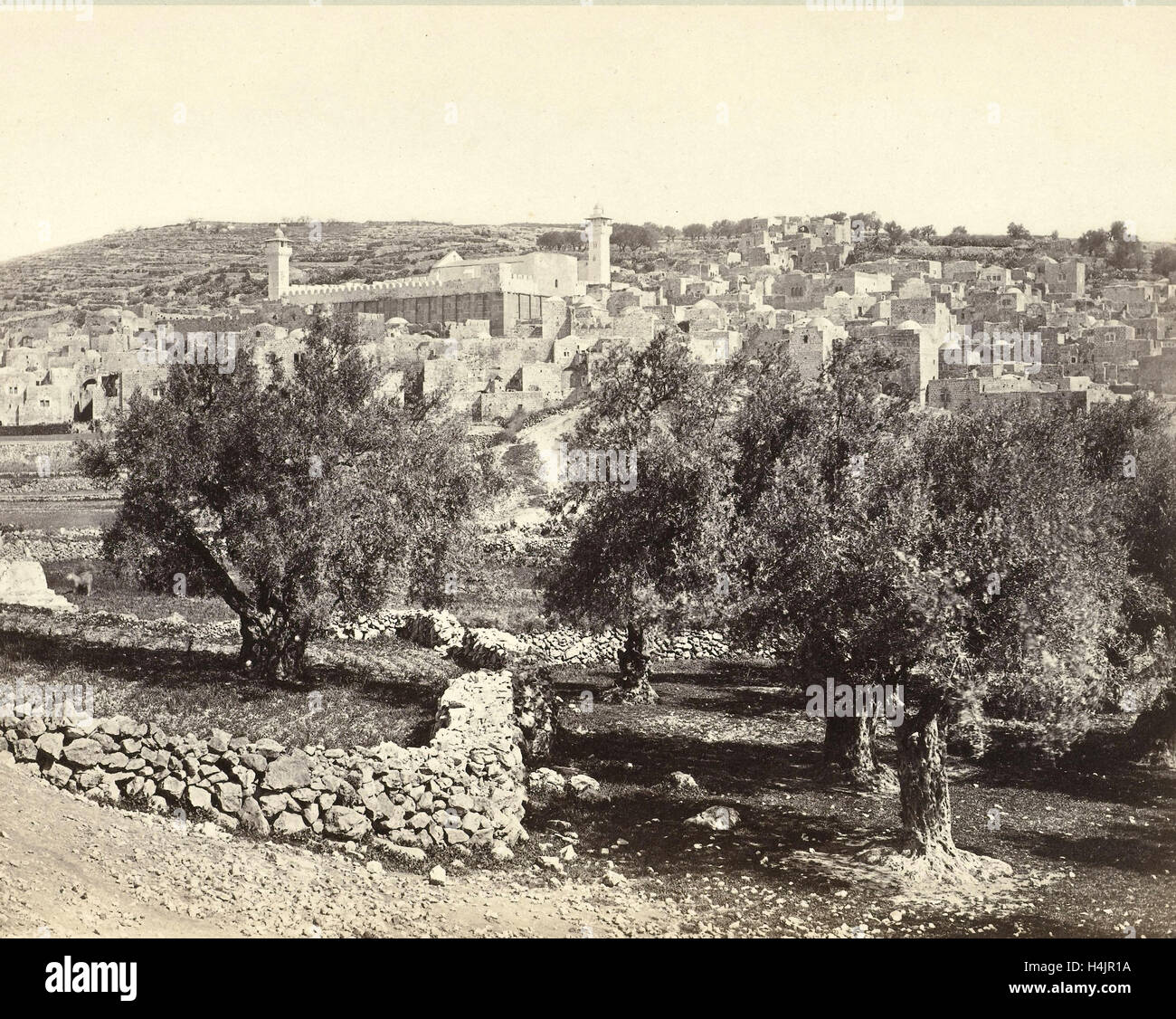 Visualizzare Hebron, Israele, Frank Mason buona, W.A. Mansell & Co, 1864 Foto Stock