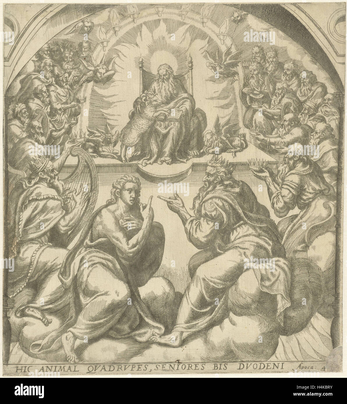 Adorazione del mistico Agnello, Gerard P. Groenning, 1563 - 1574 Foto Stock