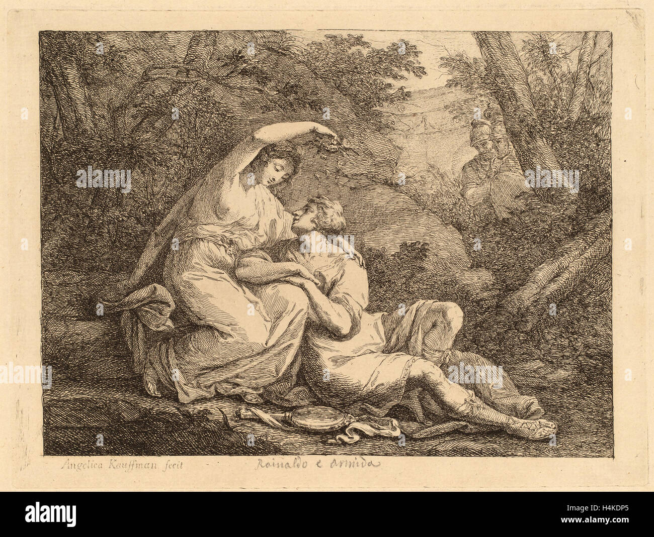 Angelica Kauffmann, Rinaldo e Armida, Svizzera, 1741 - 1807, attacco Foto Stock