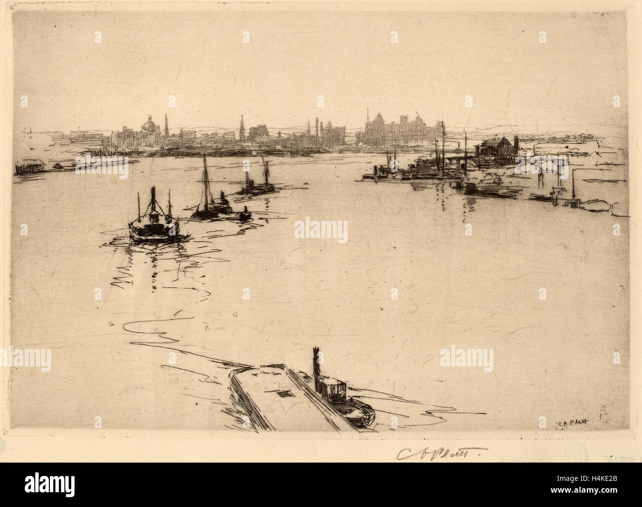 Charles A. Platt, Williamsburg, americano, 1861 - 1933, attacco Foto Stock