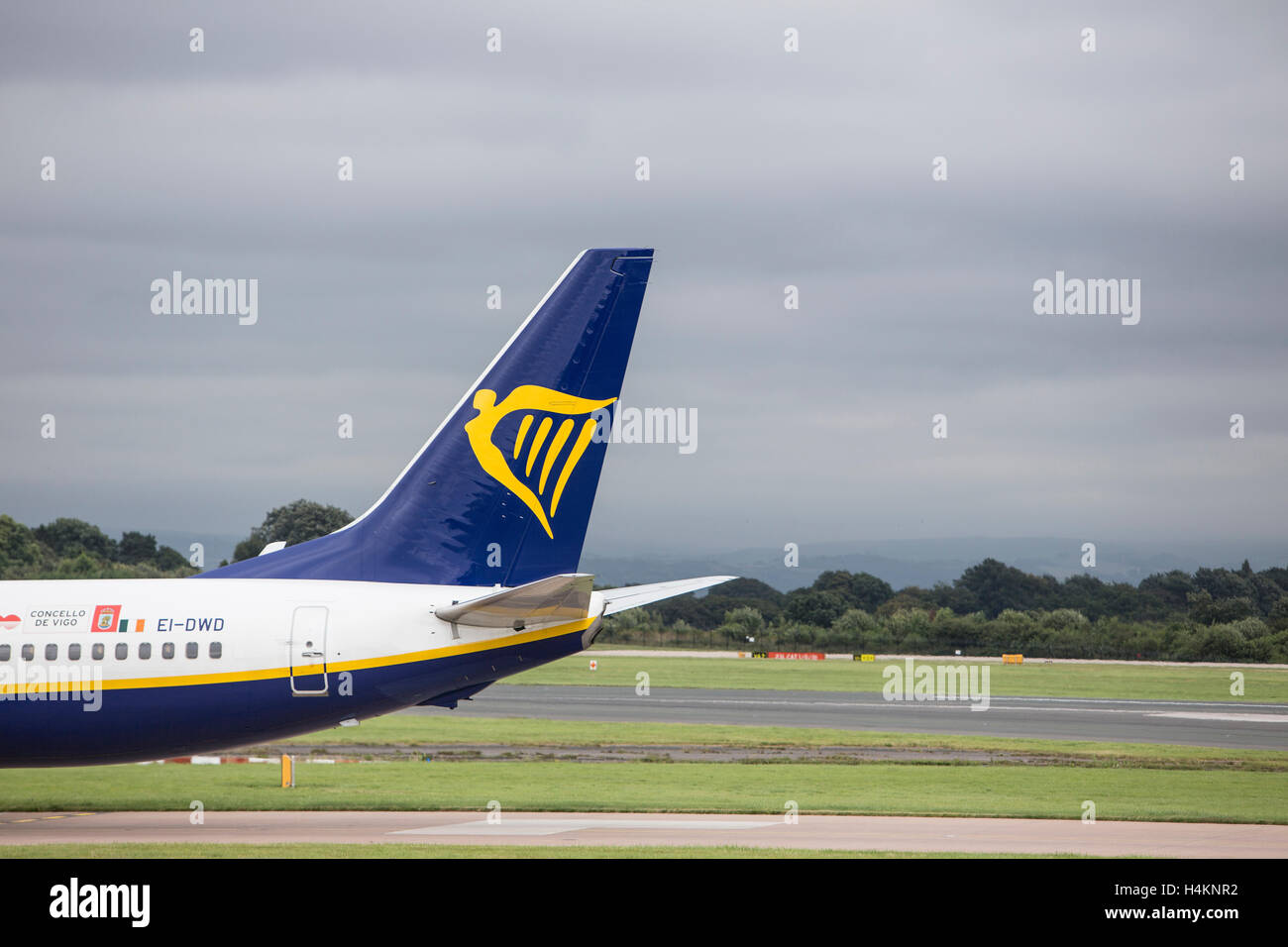 RyanAir Boeing 737-8come a Manchester Ringways Airport Foto Stock