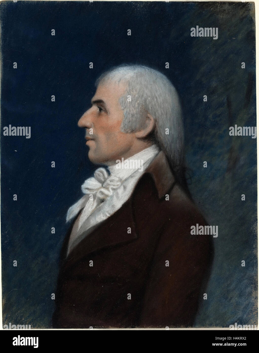 Attribuito a Ellen Sharples, British (1769-1849), Giovanni Bard, c. 1793-1801, pastello Foto Stock